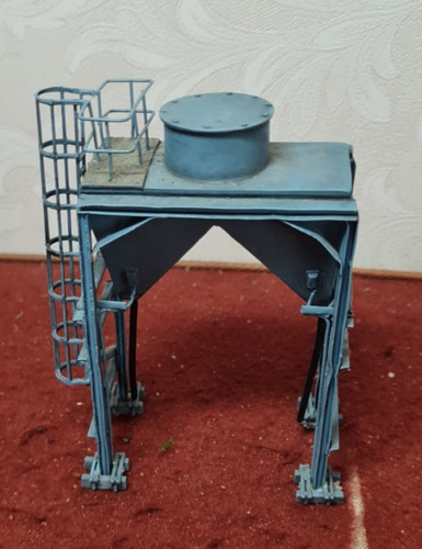 Farm feed silo for - feed, model