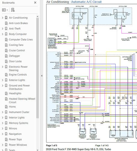 Ford 350 2020 color - 2020, wiring