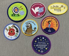 Girlguiding badges 7 - -,
