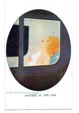 Glamour. Goddess in the Car. Artist - Raphael Kirchner.