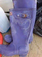 Hunter Lilac Wellies Size 4
