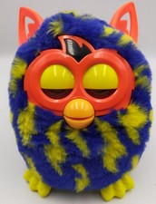 Hasbro Furby 2012 #A6415 Lightning Bolts Blue Interactive Toy Tested and Working