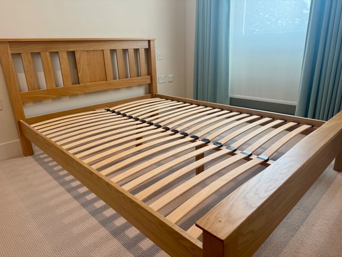 Solid oak bed frame - oak,