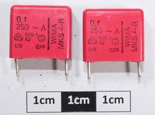 Wima MKS-4 Metalised Polyester Capacitor X2 0.1uF 250V (Pk of 2)