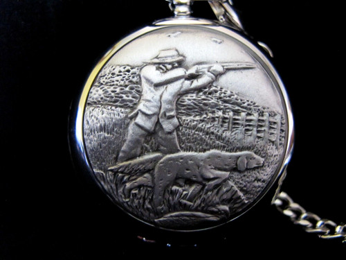 Sporting shoot pocket watch - shoot,