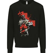 St Georges Day Knights Templar Crusader Kids Sweatshirt Jumper