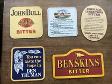 5 x Vintage Bitter Beer Mats