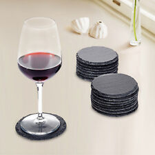 Slate Coasters Round Natural