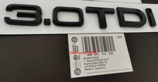Black 3.0 TDI Chrome Badge