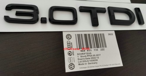 Black tdi chrome - 3.0, badge