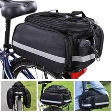 Waterproof Bike Pannier MTB Bicycle Rack Pack Carrier Bag Trunk Bag Shoulder Bag