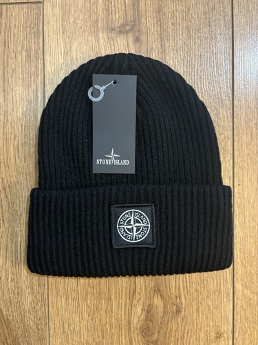 Stone island men red beanie - island,