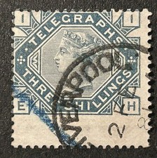 1876 telegraph 3s slate - qv,