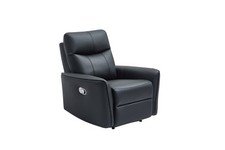 LAZY BOY BLACK BONDED RECLINER