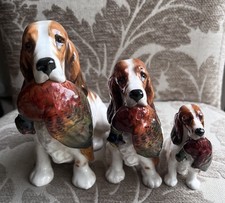 ROYAL DOULTON COCKER SPANIELS WITH PHEASANTS  Large, Medium & Small