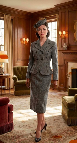 Hobbs vintage style tweed wool - hobbs,