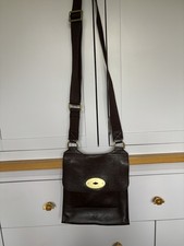 Vintage Brown Leather Mulberry Crossbody Bag