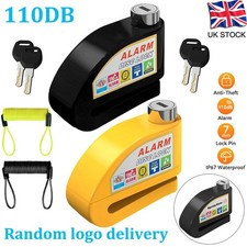 110dB Motorcycles Bikes Anti-Theft Security Wheel Disc Brake Lock with Alarm New
