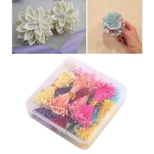 1100x Artificial Flower Stamens Double Heads Floral Stamens for Home Wedding