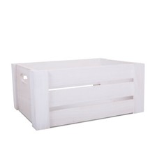 Wickerfield White Home Storage Decoration Wedding Gift Wood Crates