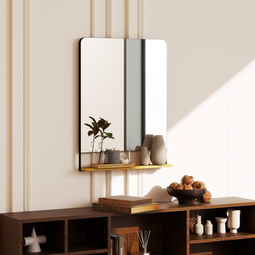 Industrial wall mirror with - wall,
