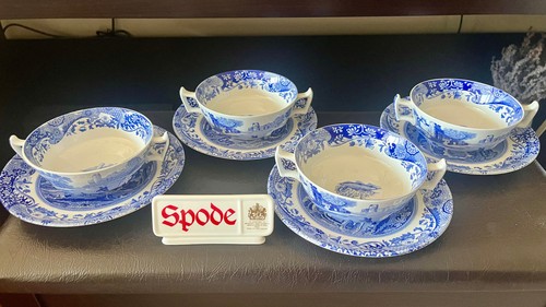 Vintage spode blue italian - blue,