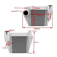 SIDE MOUNT INTERCOOLER 130MM FOR VW GOLF MK4 GTI /AUDI A3 BORA 1.8T TDI