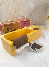 Vintage 1970s Sindy Bath by Pedigree Doll Bathroom Set with Towels &  Box