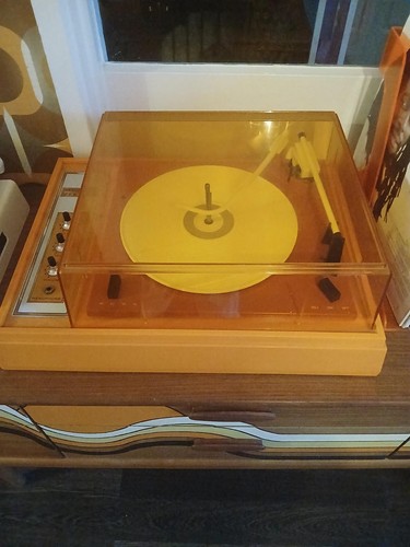 Rare vintage 1970s orange peel - orange,