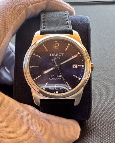 Tissot pr100 automatic blue - automatic,
