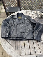 Black leather jacket, Marlon Brando style. Size L