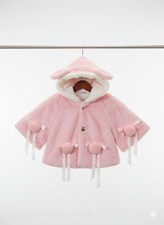 Cute Baby Winter Hooded Cape Made of velvet Fabrics – Soft Fleece Bunny Poncho