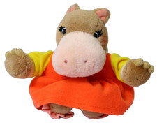 Vintage 1995 Busy World of Richard Scarry Hilda Hippo 15cm Plush Soft Toy
