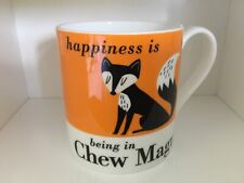 Happiness is being in Chew Magna Repeat Repeat  China Mug  Country & Coast Fox