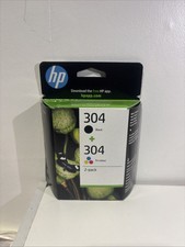 HP 304 2 Pack Tri-colour Black