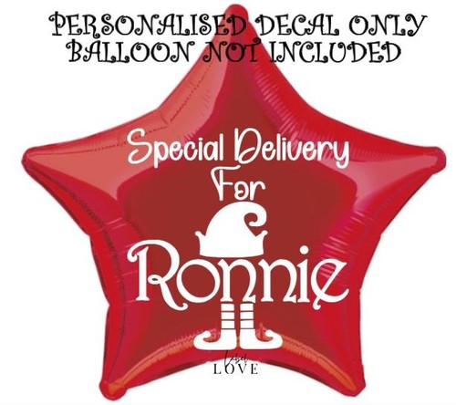 Personalised elf sticker - elf,