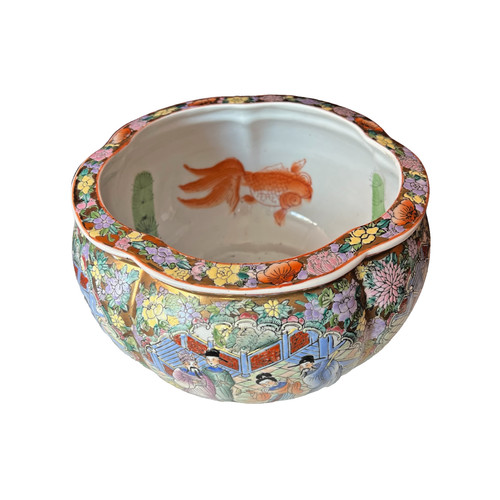 Vintage chinese porcelain - porcelain, fish