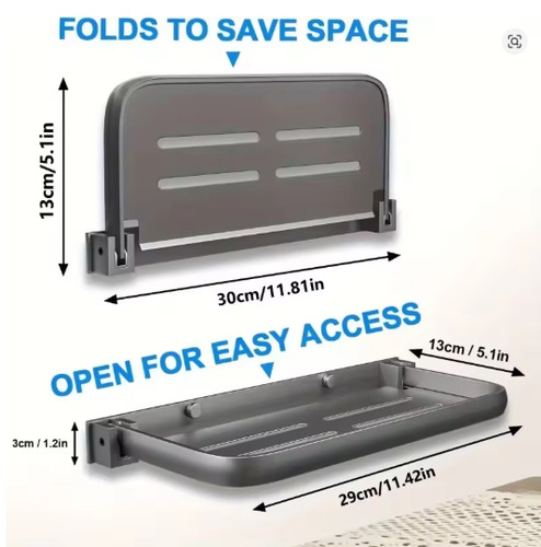Folding aluminium drop down - aluminium,
