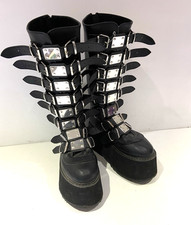 Demonia Damned 318 Size 10 USA 7 UK 40 EU GOTH Punk 3.5 INCH Boots BK27
