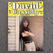 David Cassidy Magazine No 14 July 73 Vintage Original July 1973 The Official 
