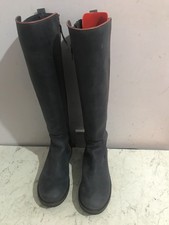 Boden leather knee high blue womens size UK 7 boots shoes - IF