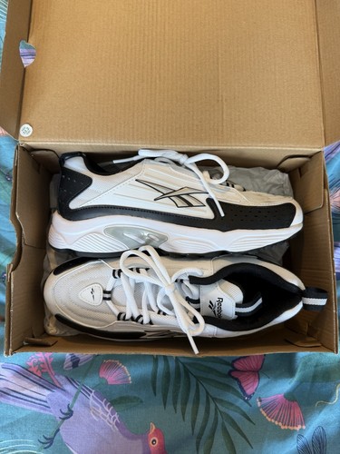 White and black reebok - white,