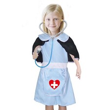 Kids Doctor Nurse Costume Set