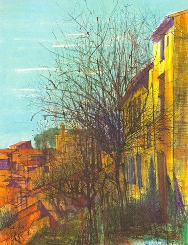 1966 print jean carzou - by,