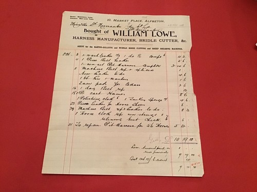 William lowe 1907 - lowe, alfreton