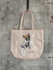 Ted Baker French Bulldog PVC Tote Bag – Pale Pink Crown Design