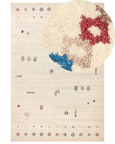 Wool gabbeh area rug 200 - wool, x