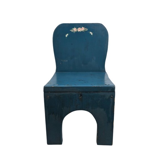 Vintage hand painted wooden - painted,