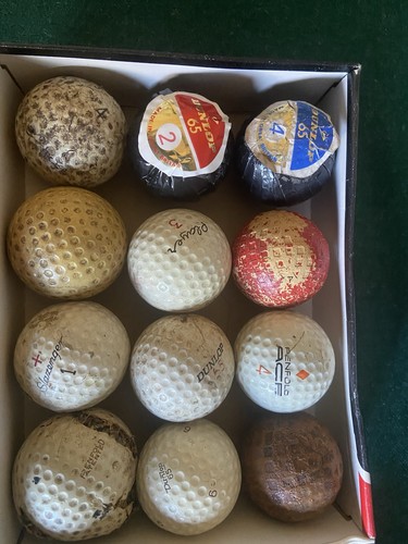 Various vintage golf - various, balls