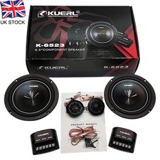 6.5 Inch 2 Way Car Audio Component Speaker 4 Ohm 160W Subwoofer Speakers Pair